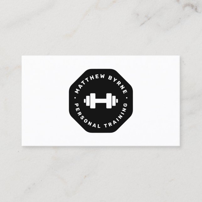 Business Card für Personal Trainer Visitenkarte (Vorderseite)