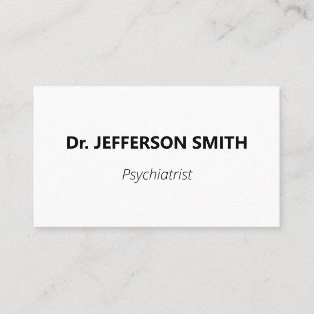 Business Card für Psychiater Visitenkarte (Vorderseite)