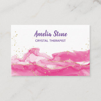 Business Card für Rosa und Gold  Visitenkarte