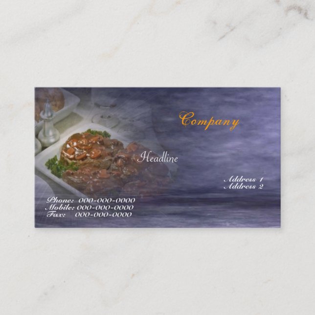 Business Card für Schweinekasten Visitenkarte (Vorderseite)