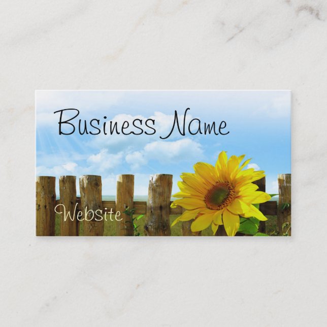 Business Card für Sonnenblumen Visitenkarte (Vorderseite)