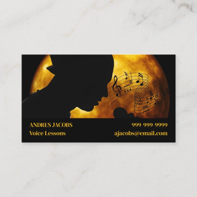 Business Card für Sprachunterricht Visitenkarte (Vorderseite)