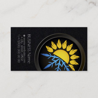 Business Card für Sun- und Schneeflocke Visitenkarte