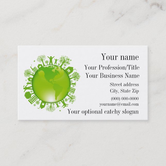 Business Card für Umgebungsdesign Visitenkarte (Vorderseite)