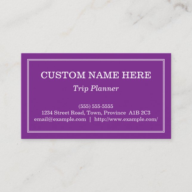 Business Card für unterbewertete und minimale Reis Visitenkarte (Vorderseite)