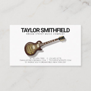  
Business Card für Vintage Gitarrenmusik Visitenkarte