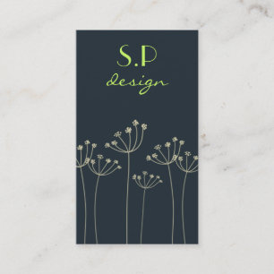 Business Card für Wilde Blume Visitenkarte