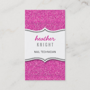 BUSINESS CARD glänzender Glitzer funkelt goldfarbe Visitenkarte