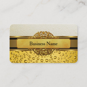 Business Card Gold Amber Beer Ale Visitenkarte