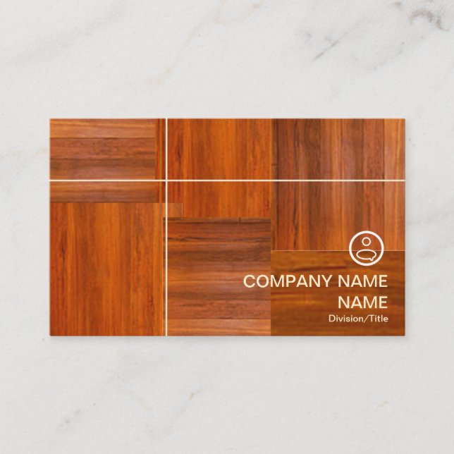 Business Card Holz/Boden Visitenkarte (Vorderseite)