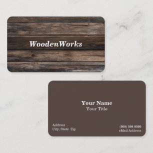 Business Card Holz Visitenkarte
