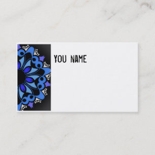 Business Card Jimette Design Black and Blue Visitenkarte