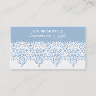 BUSINESS CARD Klassischer Damast Pastellblass Visitenkarte