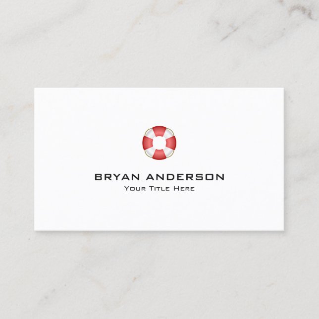 Business Card Life Saver Visitenkarte (Vorderseite)