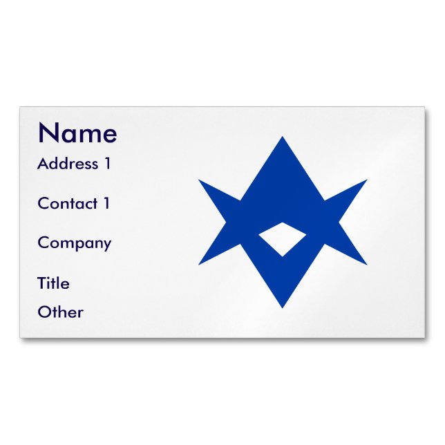 Business Card Magnet with Flag of Toyota City (devant)