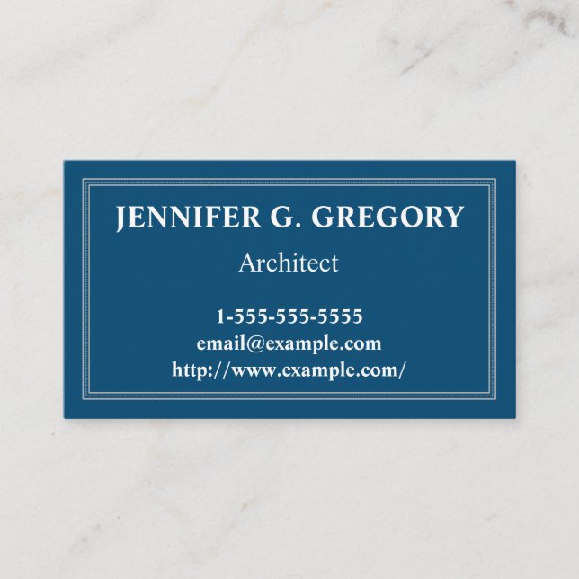 Business Card mit einfacher und benutzerdefinierba Visitenkarte (Vorderseite)