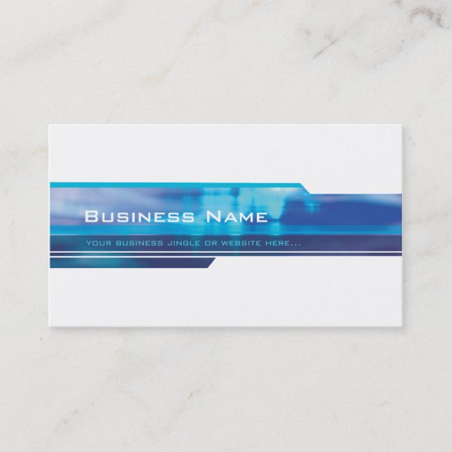 BUSINESS CARD Moderne futuristische trendige Marin Visitenkarte (Vorderseite)