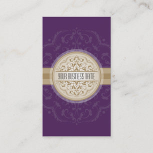 BUSINESS CARD Modernes Orientalisches Mandala lila Visitenkarte