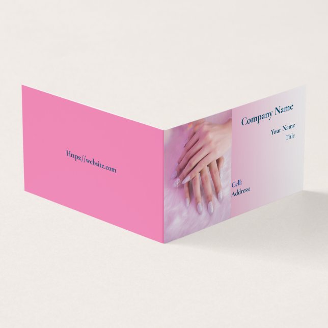 Business Card-NAILS für Standardvorlagen Visitenkarten (Vorderseite)