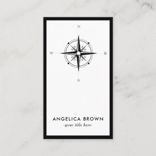 Business Card Nautic Compass Visitenkarte