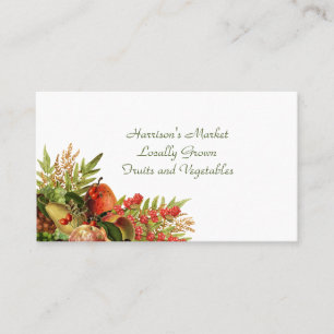 Business Card Obst und Beeren Visitenkarte