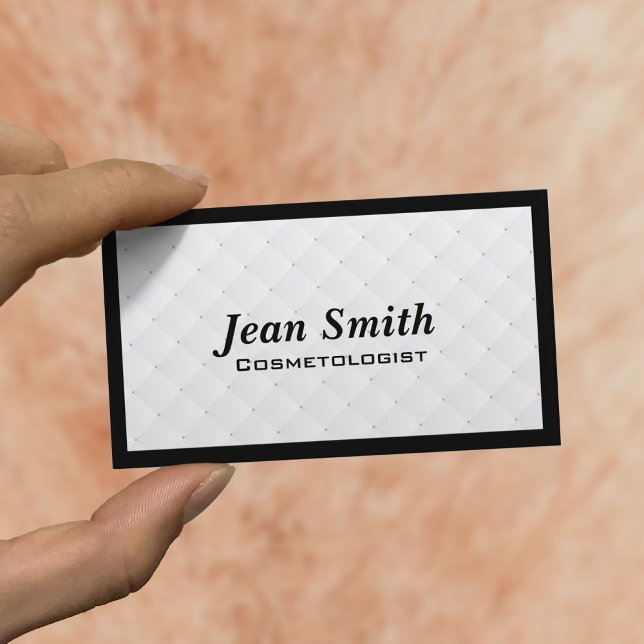 Business Card Pearl Quilt Cosmetologe Visitenkarte (Von Creator hochgeladen)