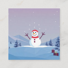 Business Card Quadratische Visitenkarte