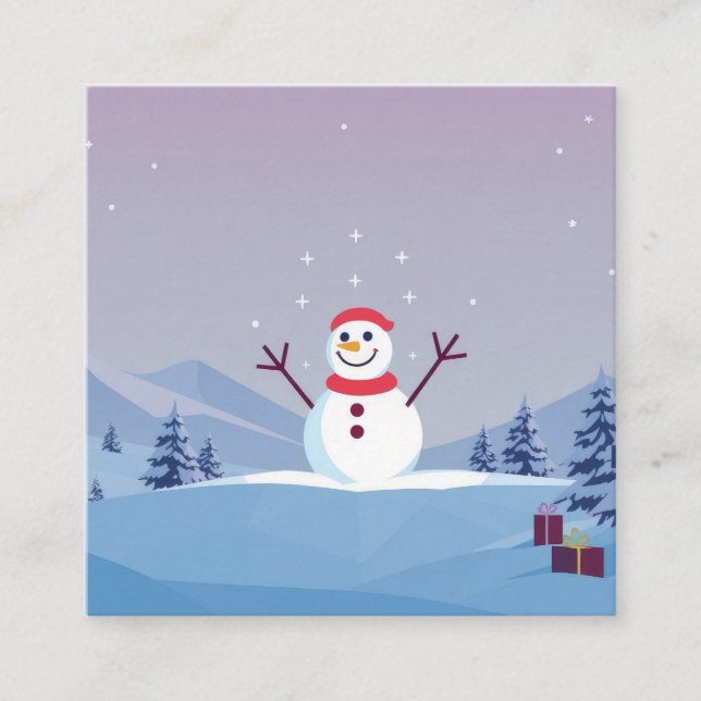 Business Card Quadratische Visitenkarte (Vorderseite)