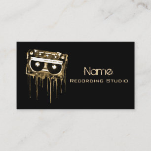 Business Card Recording Studio Visitenkarte