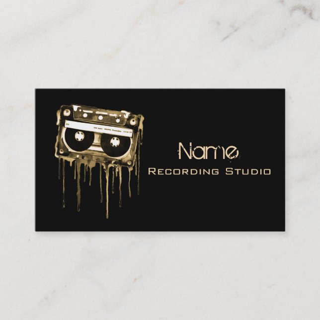 Business Card Recording Studio Visitenkarte (Vorderseite)
