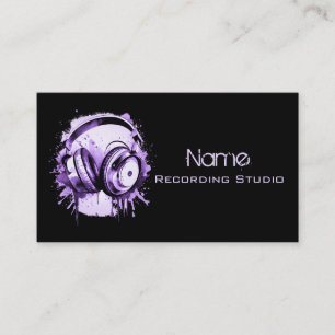 Business Card Recording Studio Visitenkarte