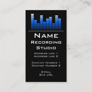 Business Card Recording Studio Visitenkarte