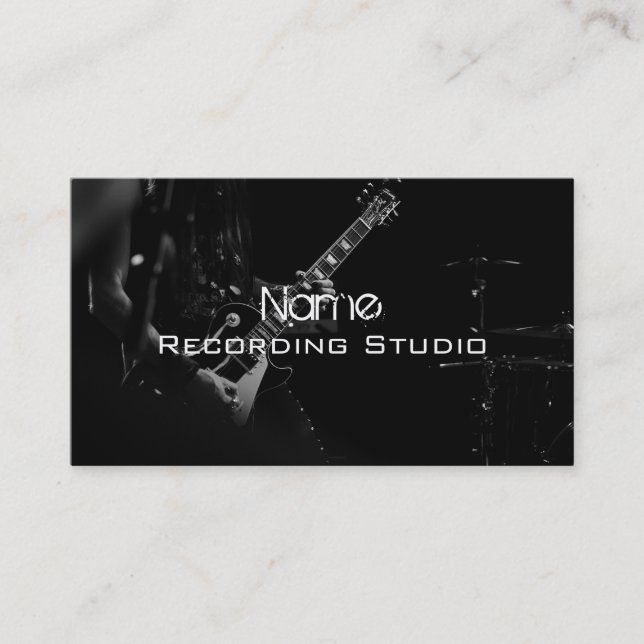 Business Card Recording Studio Visitenkarte (Vorderseite)