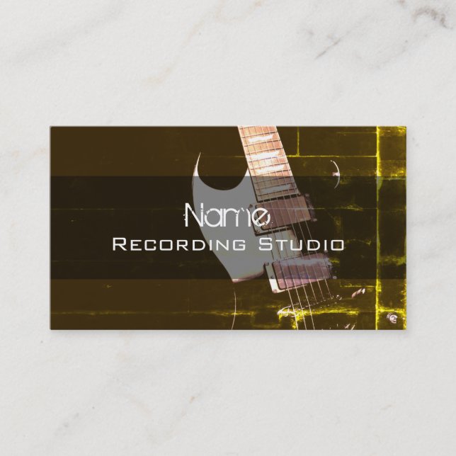 Business Card Recording Studio Visitenkarte (Vorderseite)