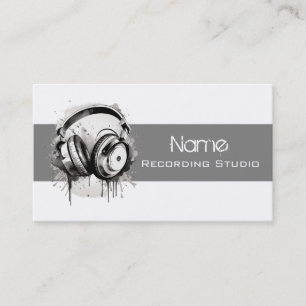 Business Card Recording Studio Visitenkarte