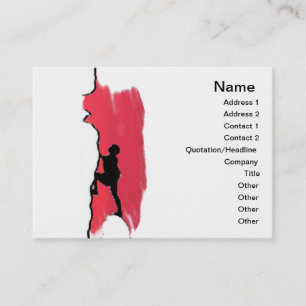 Business Card Rock Climbing Visitenkarte