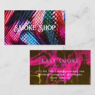 Business Card Schlangenrauchladen Visitenkarte
