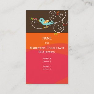 Business Card SEO Marketing Consultant Visitenkarte