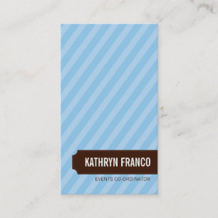 BUSINESS CARD trendy fett Bonbons Streifen blass b Visitenkarte