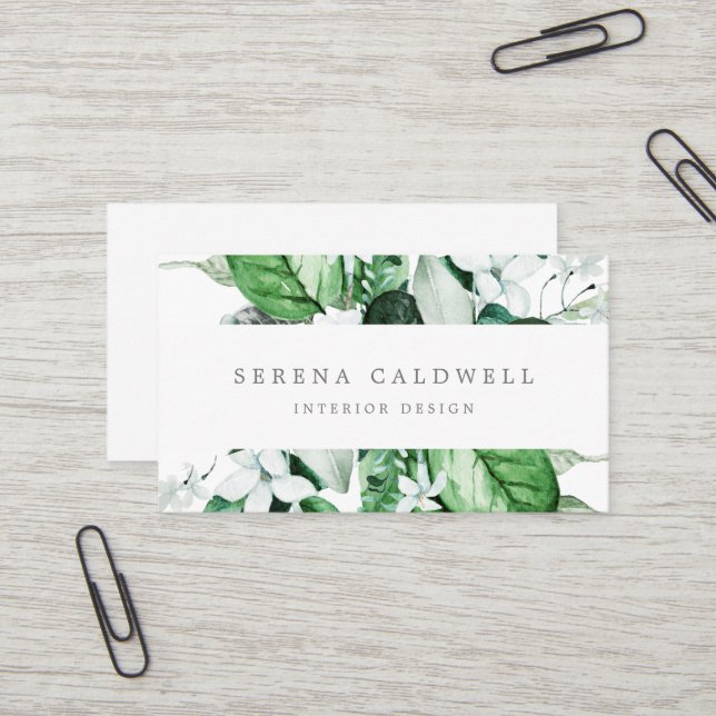 Business Card "Waldland Grüne" Visitenkarte (Vorderseite/Rückseite Beispiel)
