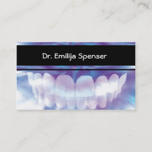 Business Card Zahnarzt Original Zähne Lächeln Visitenkarte
