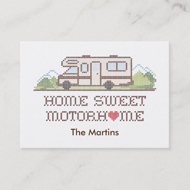 Business Card Zuhause Sweet Motor Zuhause Visitenkarte (Vorderseite)