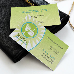 Business Card zur Reinigung von Licht Visitenkarte