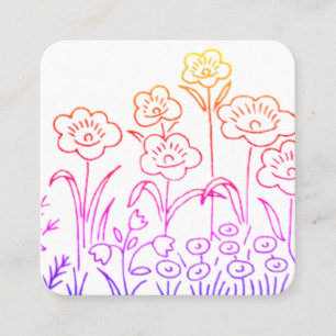 BUSINESS CARDS ART&DESIGN STYLE QUADRATISCHE VISITENKARTE