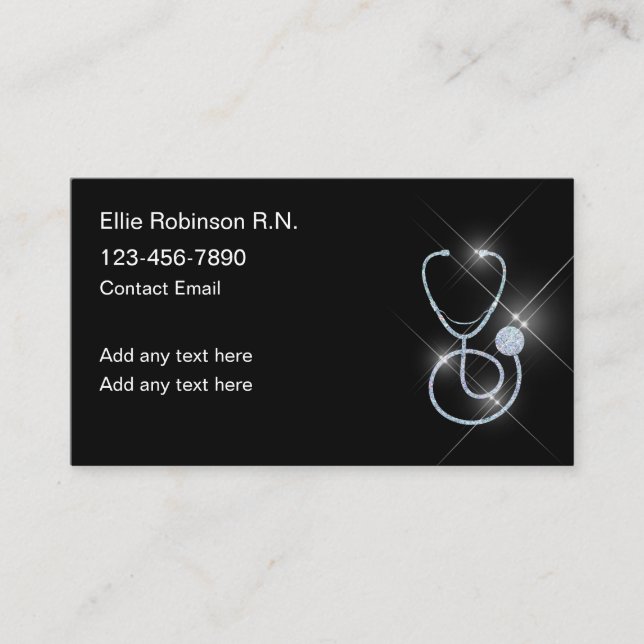 Business Cards der Klasse Glitzy Medical Visitenkarte (Vorderseite)