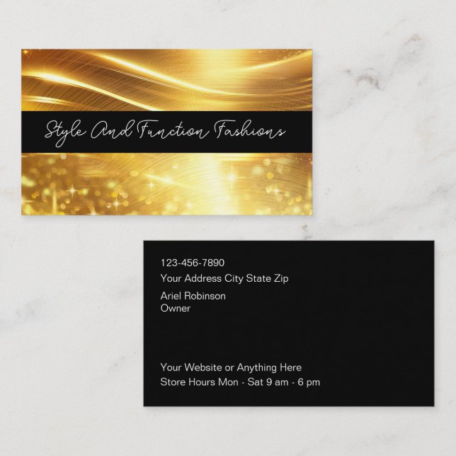 Business Cards der Klasse Glitzy Visitenkarte (Vorne/Hinten)