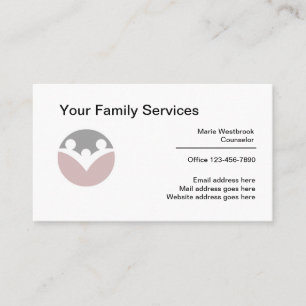Business Cards Design für Family Services Visitenkarte