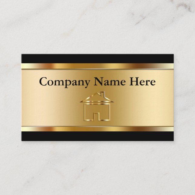 Business Cards für anspruchsvolles Real Anwesen Visitenkarte (Vorderseite)