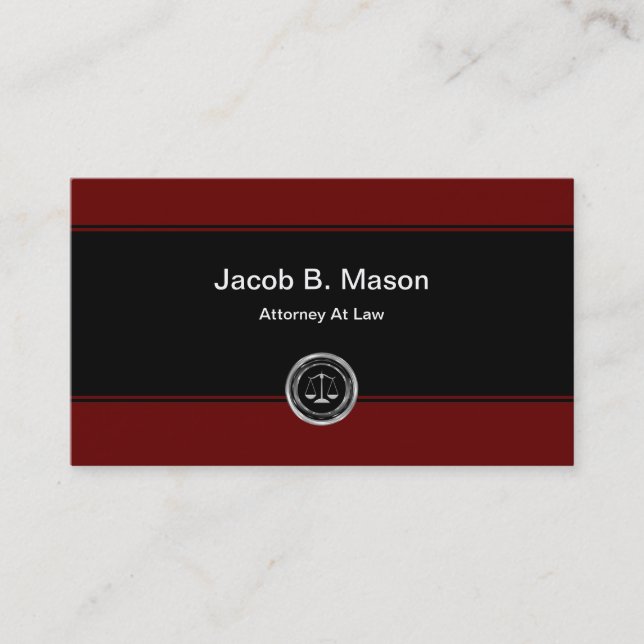 Business Cards für Anwaltskanzleien Visitenkarte (Vorderseite)