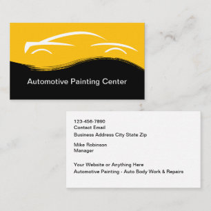 Business Cards für Automobillackierung und -kollis Visitenkarte